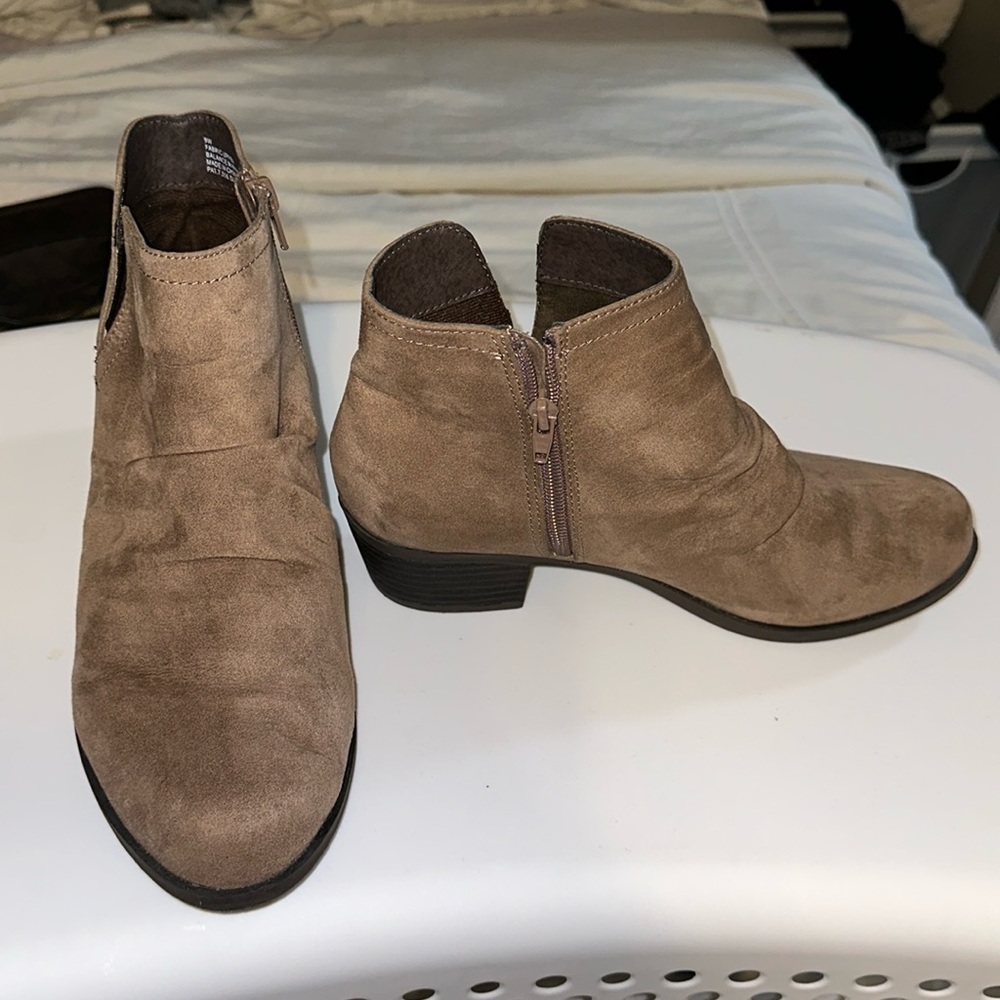 Lane Bryant Tan Suede Boots